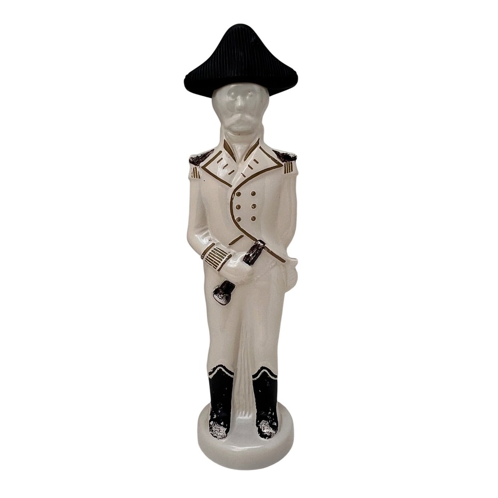 Vintage Continental Army Soldier Ceramic Liquor Decanter Mold 2055